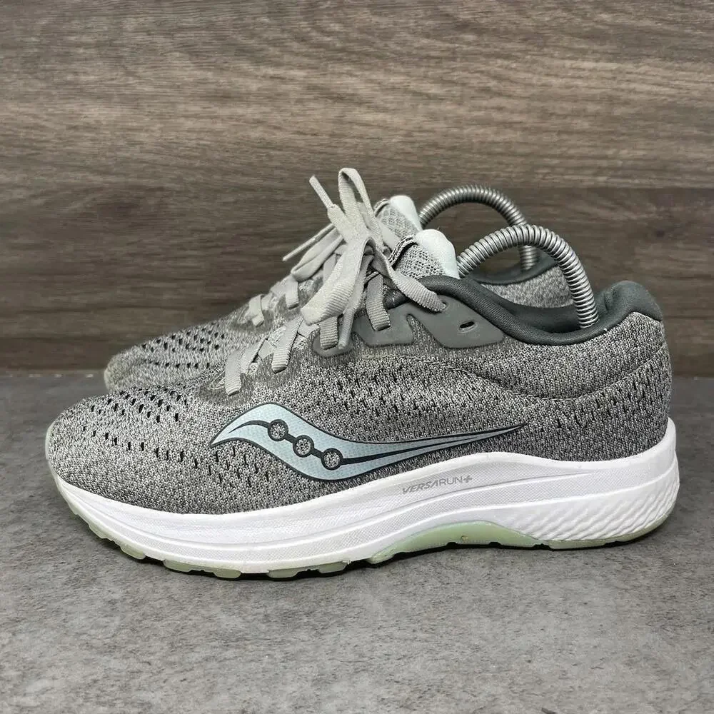 Saucony Clarion 2 Running Shoes Womens Size 6.5 Grey Blue Sneakers